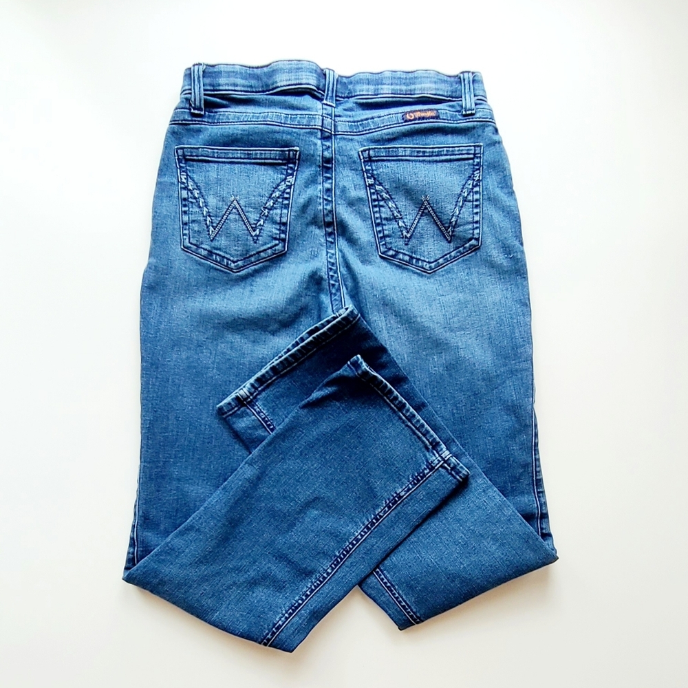 Womens Wrangler Q Baby Ultimate Riding Jeans Size 9x34